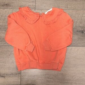 H&M Long-Sleeved Sweater with Ruffles Peter Pan Collar